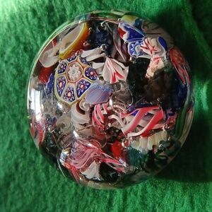 Murano Millefiori multicolored paper weight